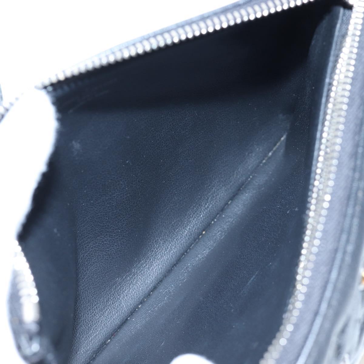 LOUIS VUITTON Monogram Emboss Kussan BB Shoulder Bag Black M22429 Auth 196585V