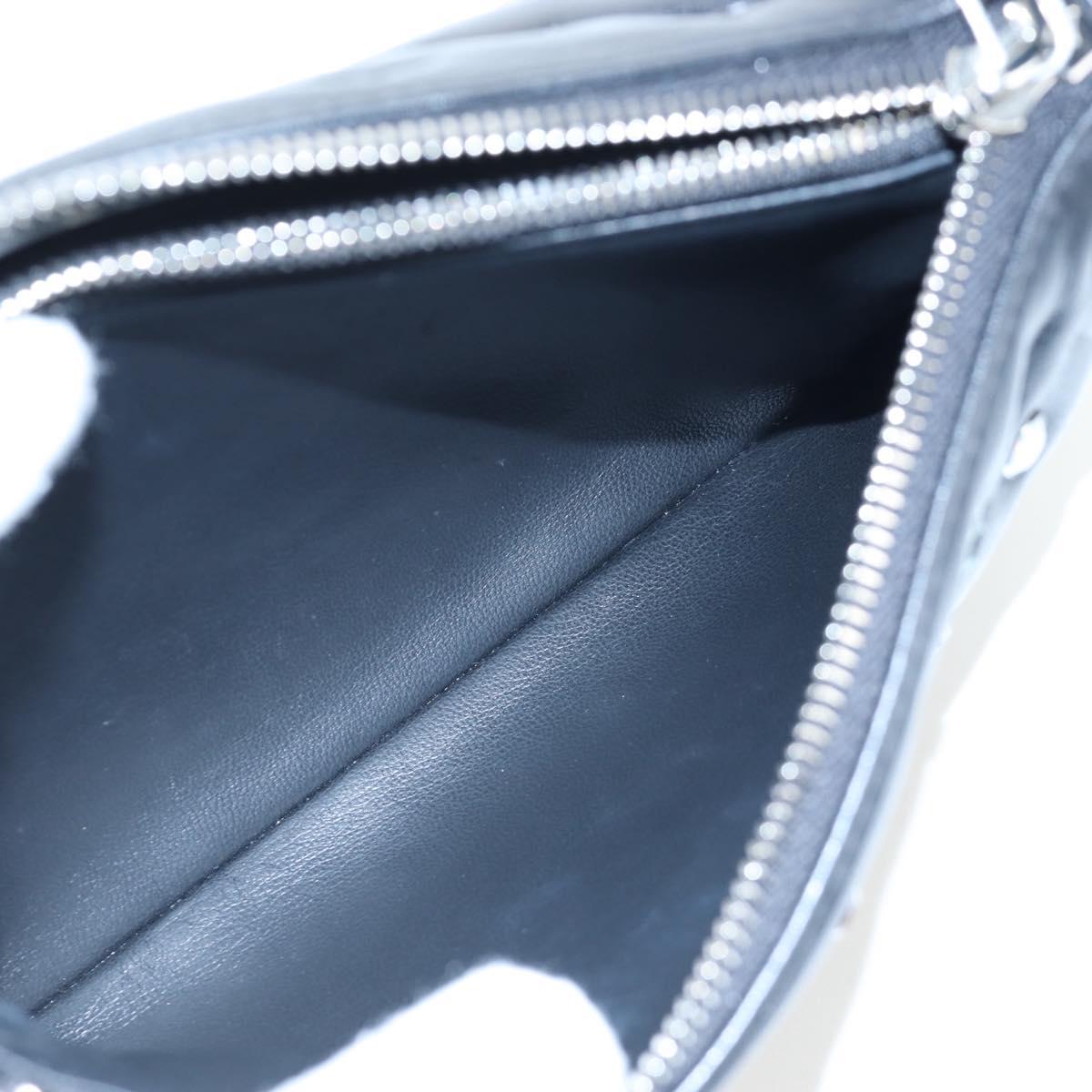 LOUIS VUITTON Monogram Emboss Kussan BB Shoulder Bag Black M22429 Auth 196585V