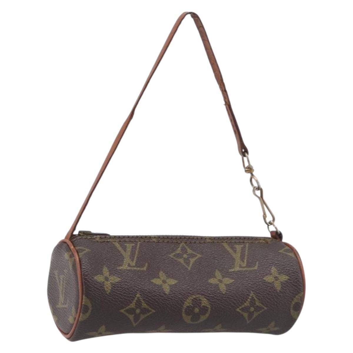 LOUIS VUITTON Monogram Papillon Pouch LV Auth 196594