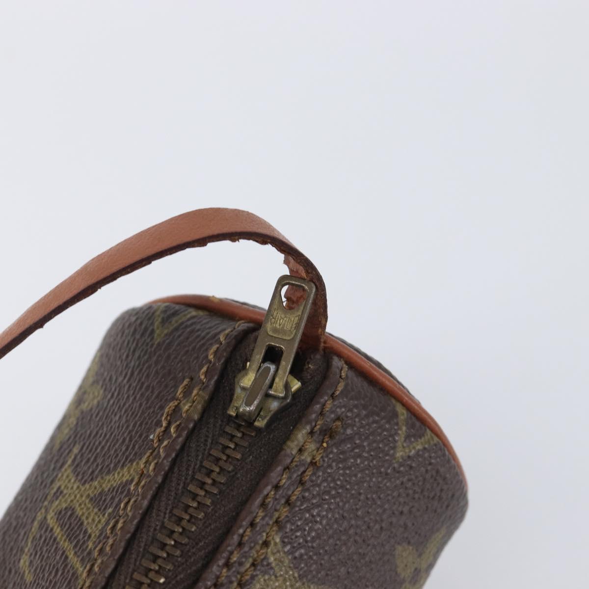 LOUIS VUITTON Monogram Papillon Pouch LV Auth 196594