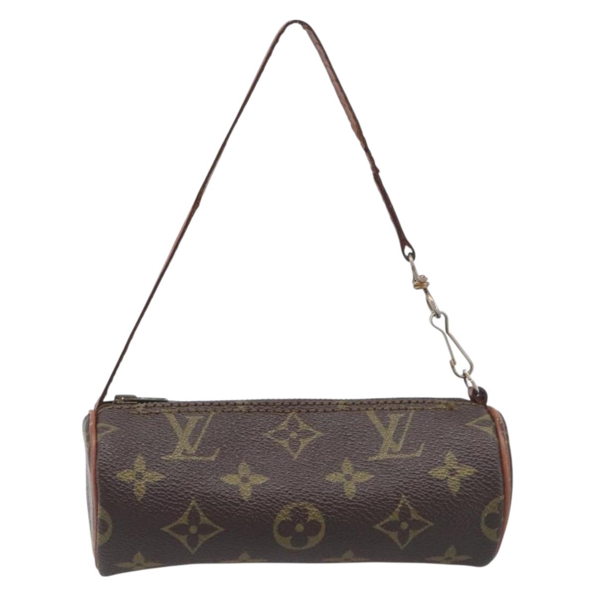 LOUIS VUITTON Monogram Papillon Pouch LV Auth 196594