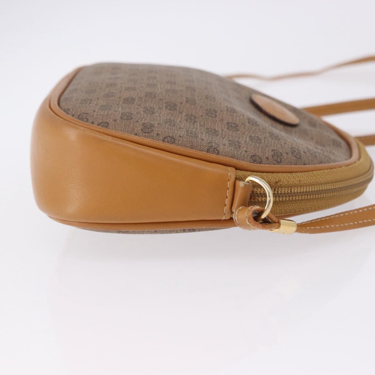 GUCCI Micro GG Supreme Shoulder Bag PVC Beige Gold 007 084 0094 Auth 196603