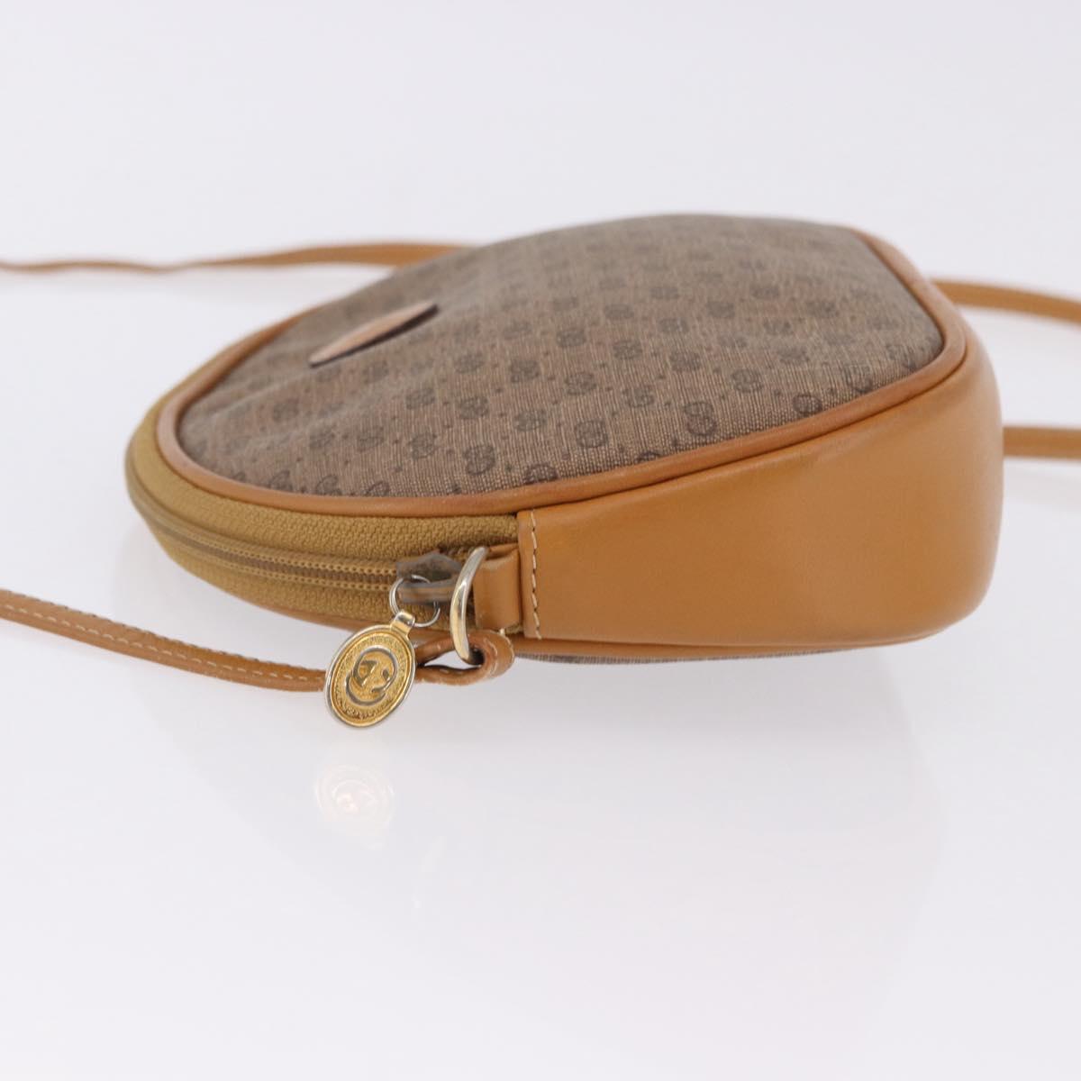 GUCCI Micro GG Supreme Shoulder Bag PVC Beige Gold 007 084 0094 Auth 196603