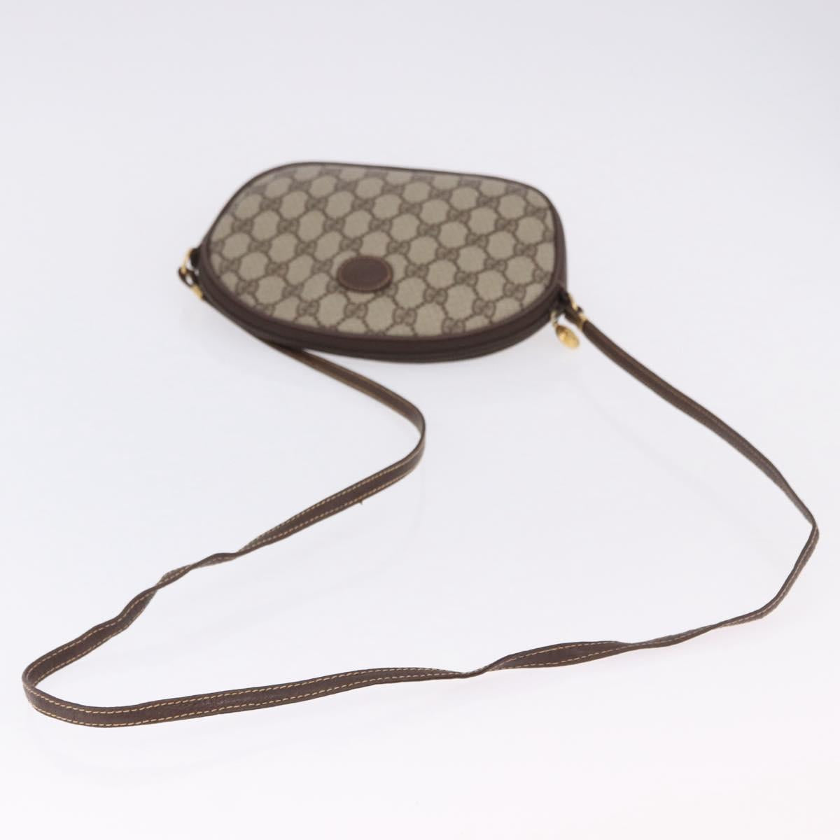GUCCI GG Supreme Shoulder Bag PVC Beige Gold 007 084 0094 Auth 196606