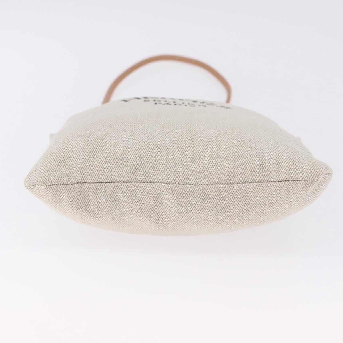 HERMES Aline Shoulder Bag Cotton Beige Gold Auth 196640A