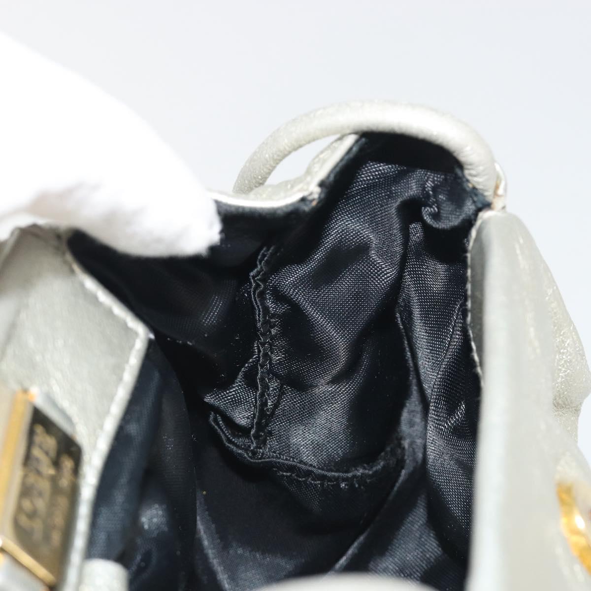 LOEWE Shoulder Bag Leather Champagne Gold Auth 196664A
