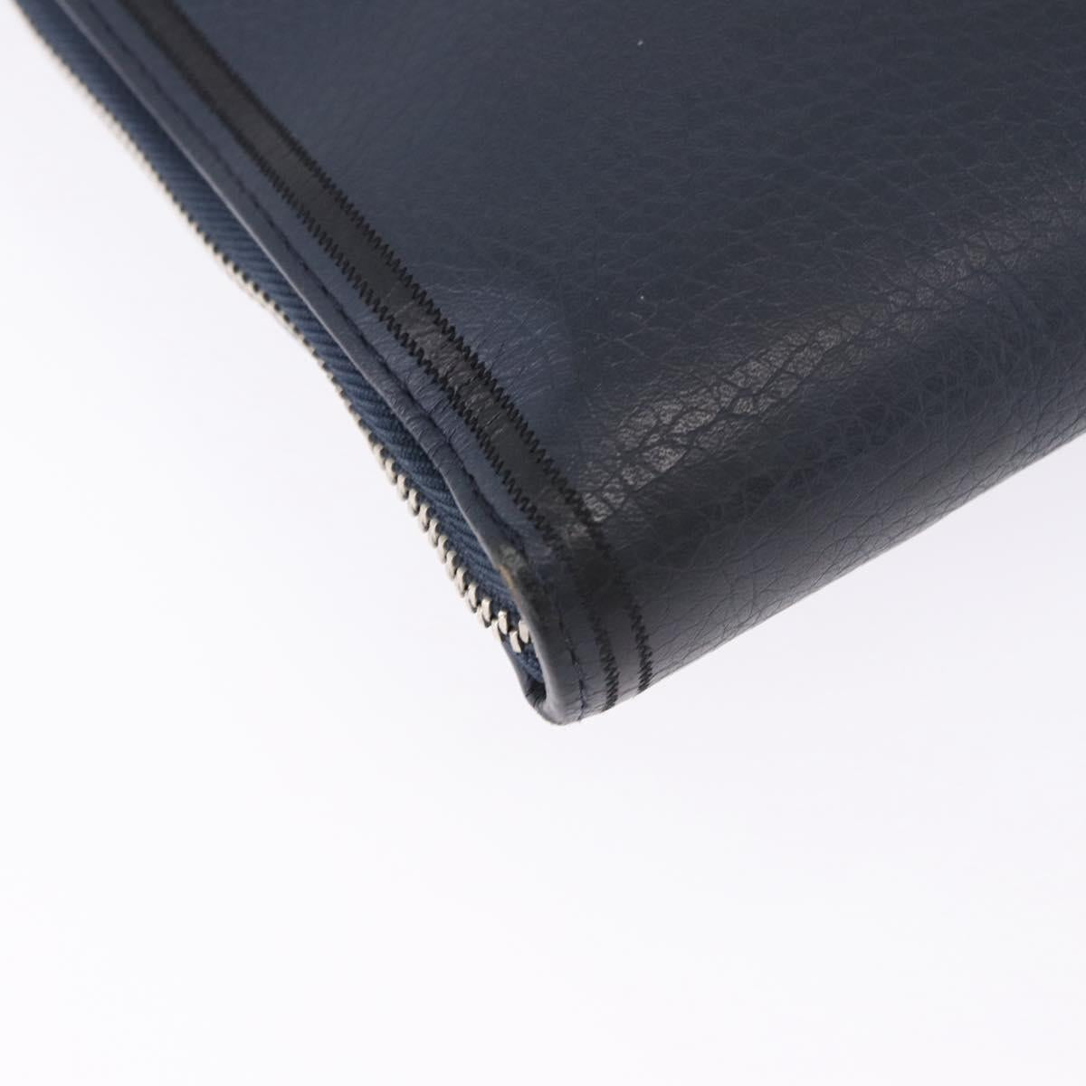 LOUIS VUITTON Pochette Jules GM Bag Taurillon Leather Navy M68235 Auth 196665A