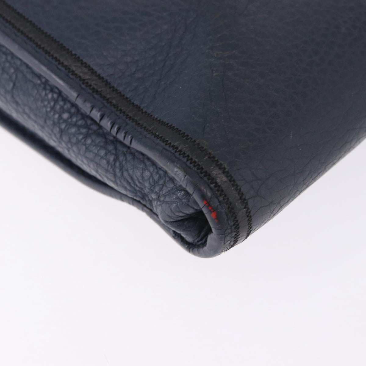 LOUIS VUITTON Pochette Jules GM Bag Taurillon Leather Navy M68235 Auth 196665A