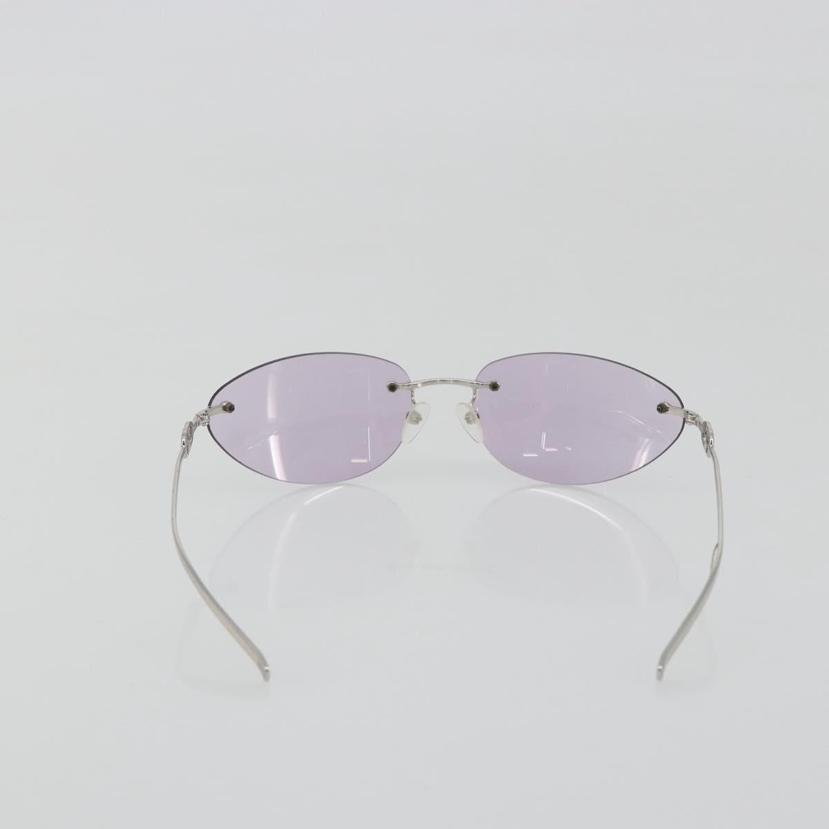 GUCCI Sunglasses Metal Purple Silver Auth 196672M