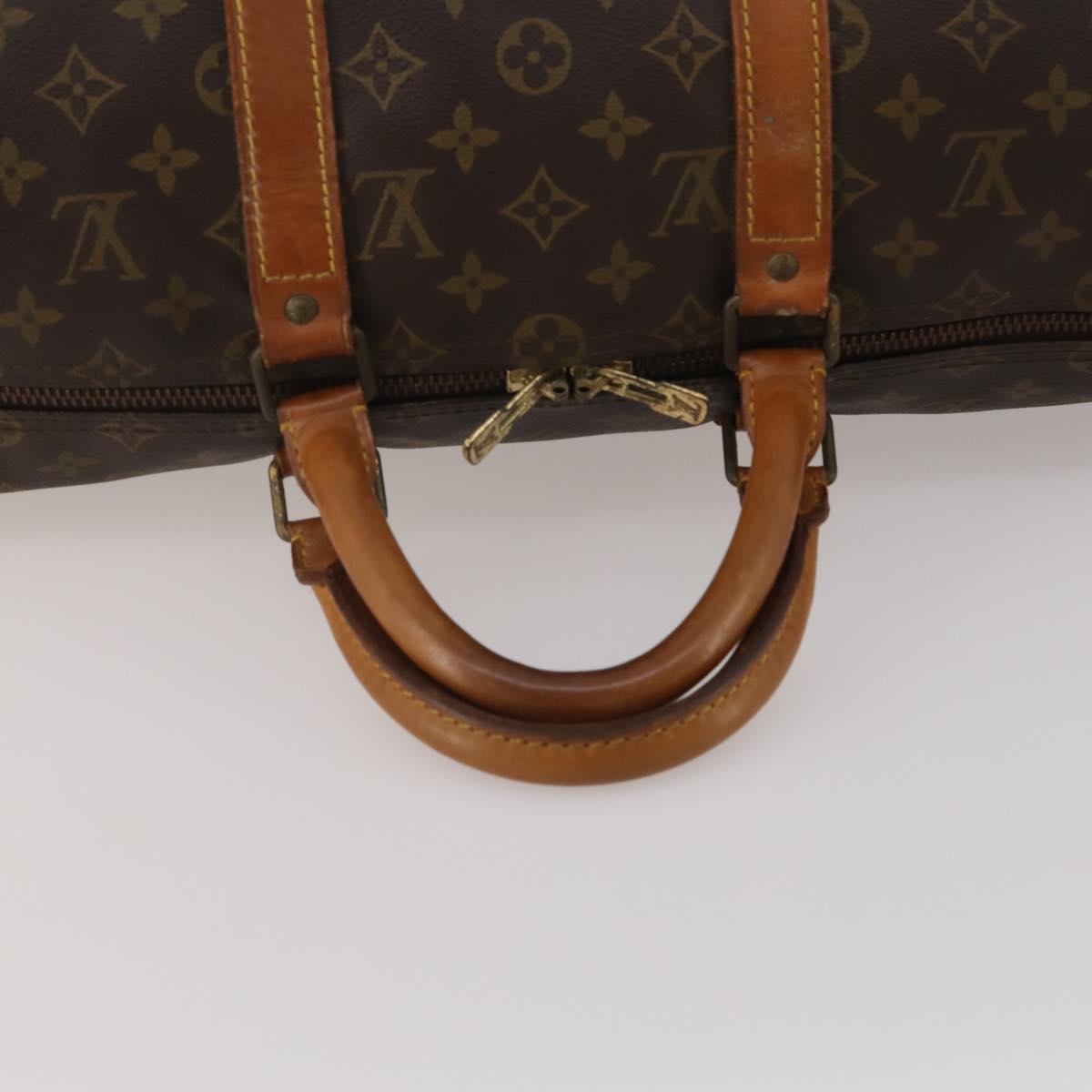 LOUIS VUITTON Monogram Keepall 50 Boston Bag M41426 LV Auth 196675