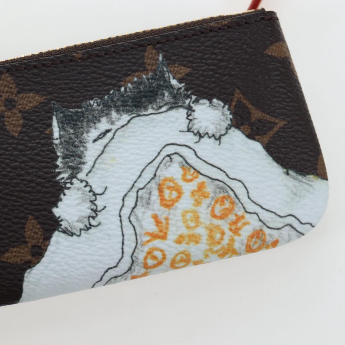 LOUIS VUITTON Catgram Phone Holder Cell M25919 LV Auth 196691SM