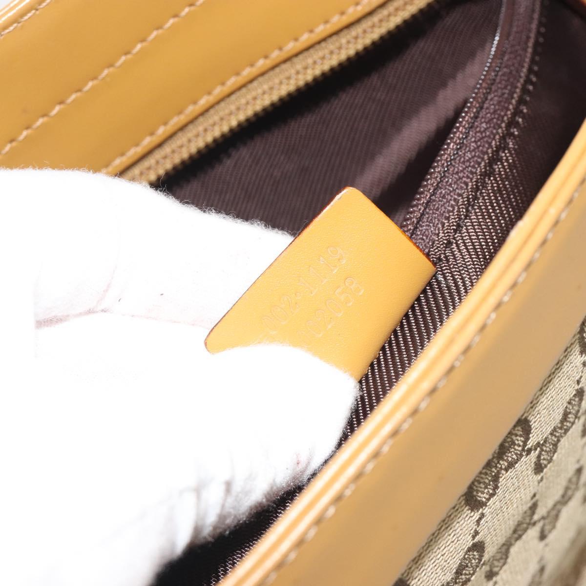 GUCCI GG Canvas Tote Bag Beige 002 1119 Auth 196694
