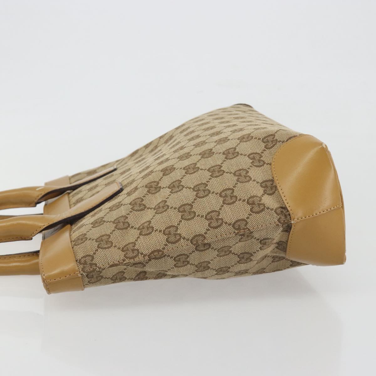GUCCI GG Canvas Tote Bag Beige 002 1119 Auth 196694