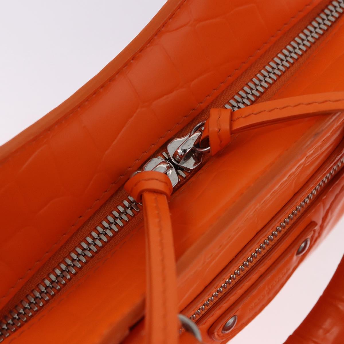 BALENCIAGA Neo Classic City Mini Bag Leather 2way Orange 638524 Auth 196699M