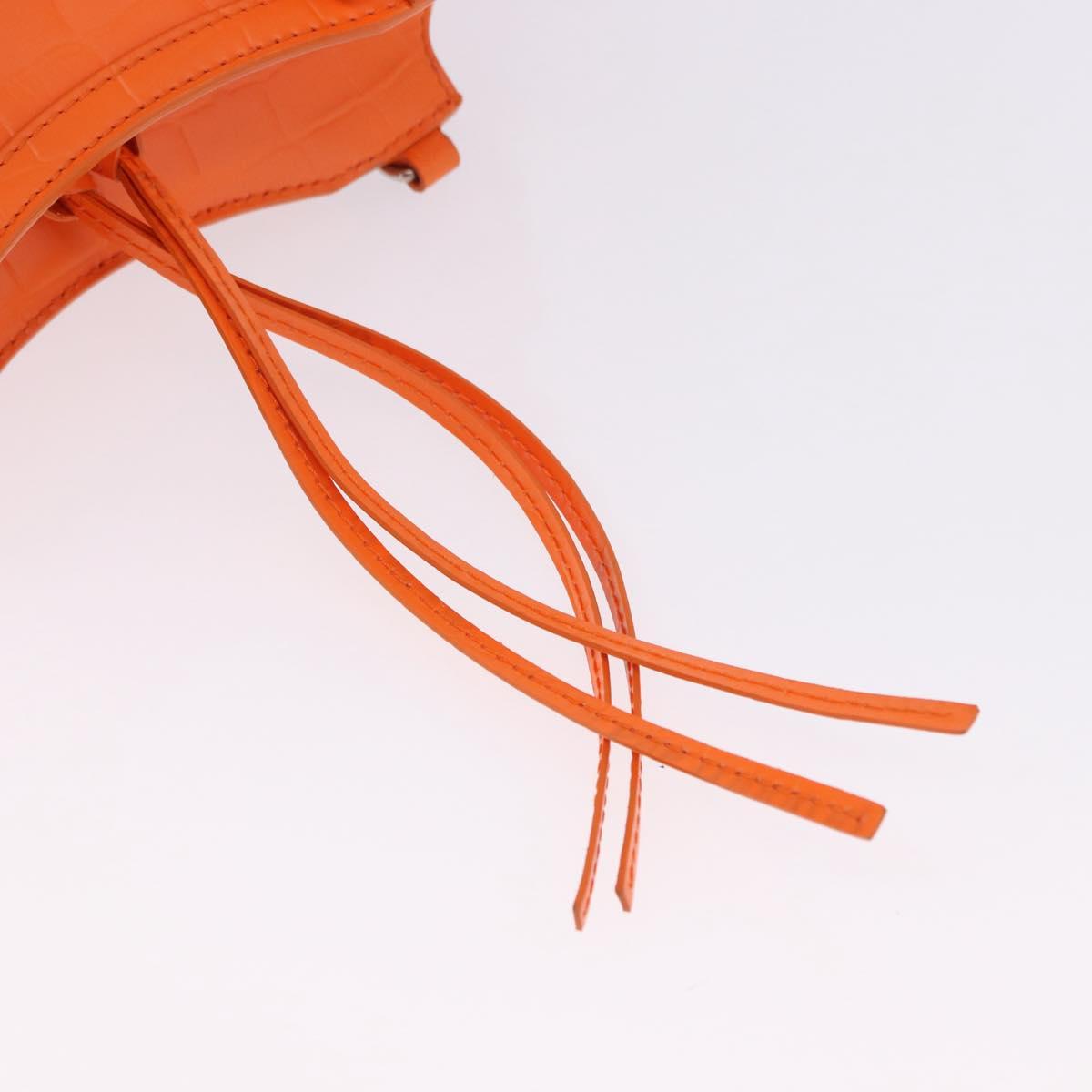 BALENCIAGA Neo Classic City Mini Bag Leather 2way Orange 638524 Auth 196699M