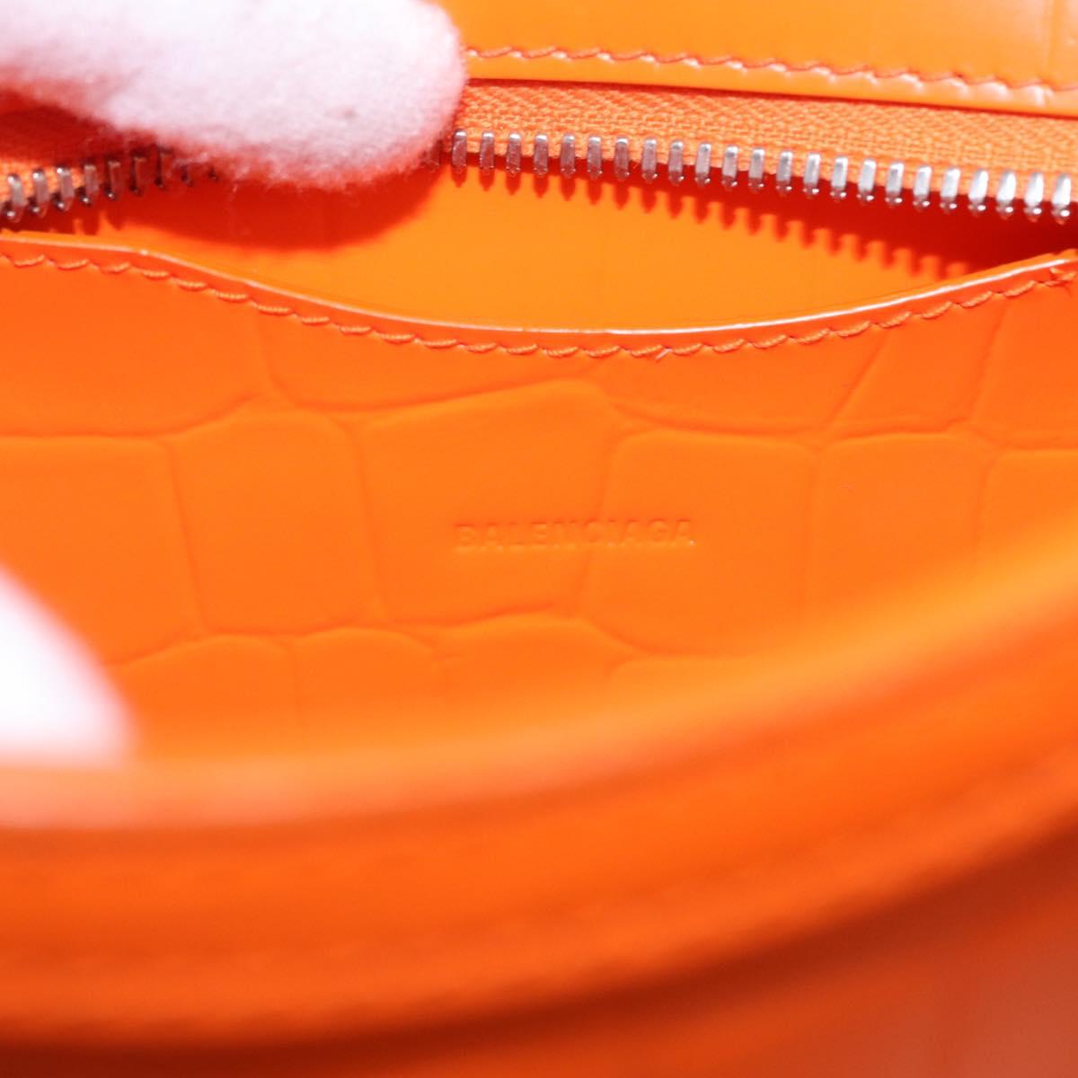 BALENCIAGA Neo Classic City Mini Bag Leather 2way Orange 638524 Auth 196699M