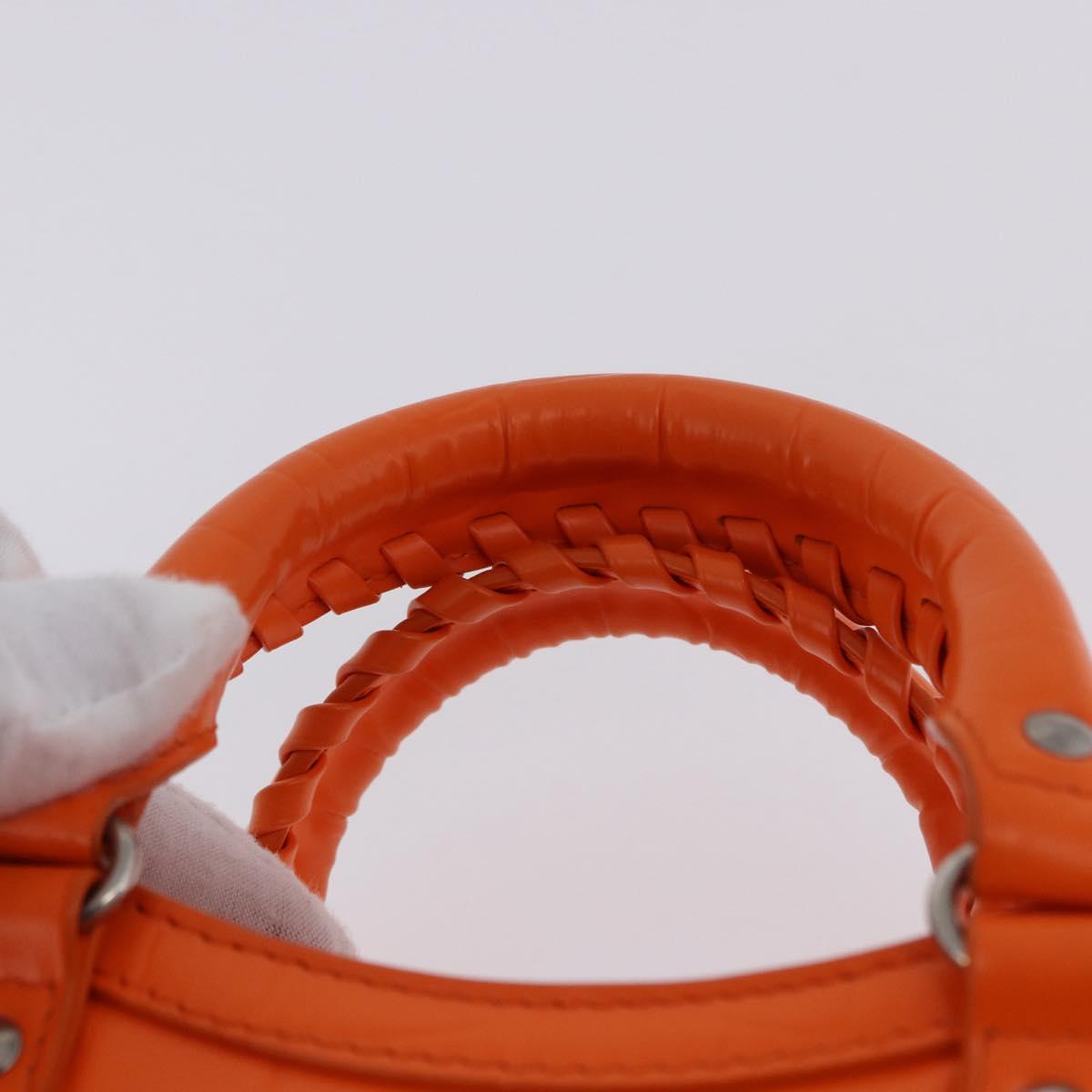 BALENCIAGA Neo Classic City Mini Bag Leather 2way Orange 638524 Auth 196699M