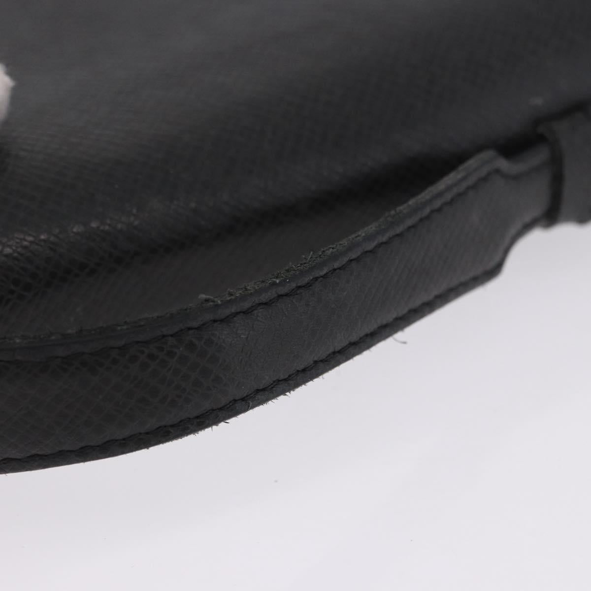 LOUIS VUITTON Taiga Zippy XL Long Wallet Black M44275 LV Auth 196706