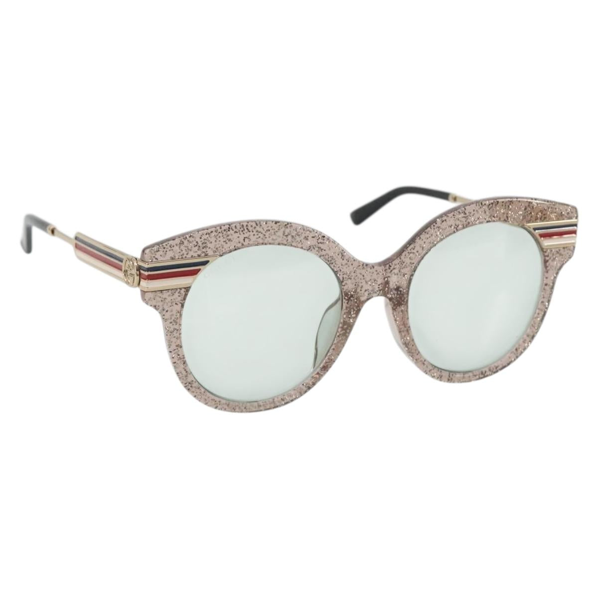 GUCCI Sunglasses Metal Pink Gold GG0282SA Auth 196713M