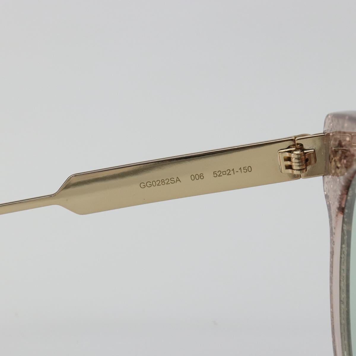 GUCCI Sunglasses Metal Pink Gold GG0282SA Auth 196713M
