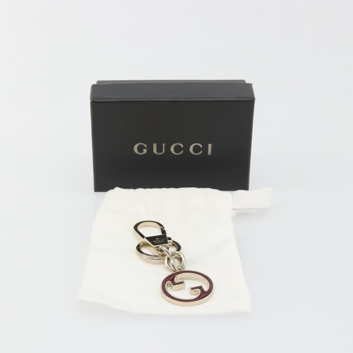 GUCCI Interlocking G Key Charm Metal Gold Tone Auth 196720M