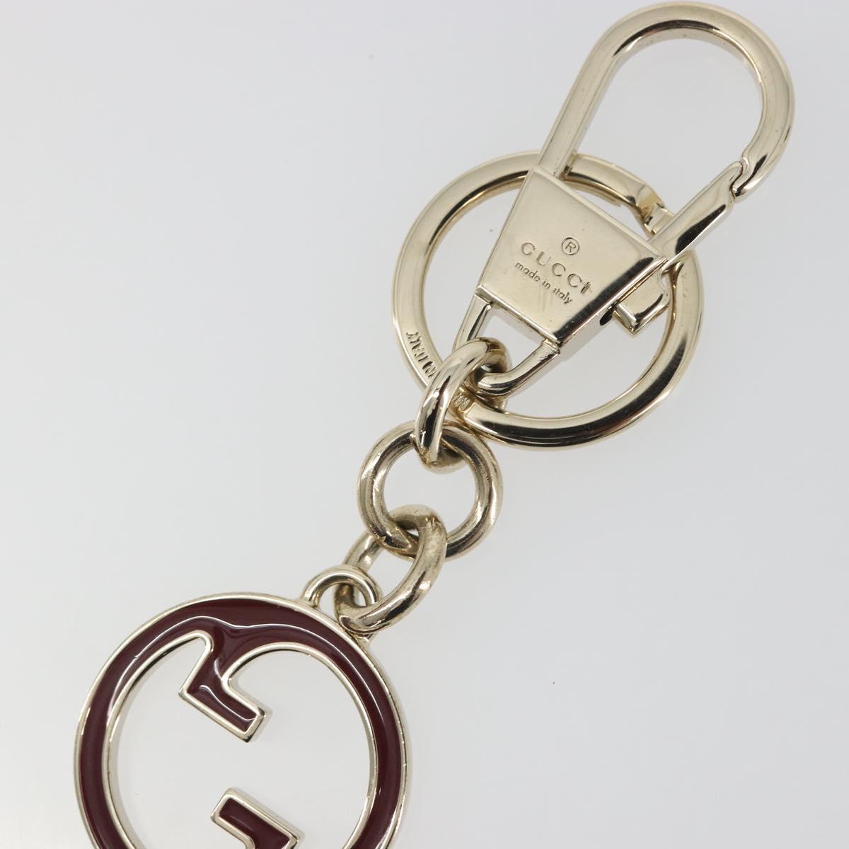 GUCCI Interlocking G Key Charm Metal Gold Tone Auth 196720M
