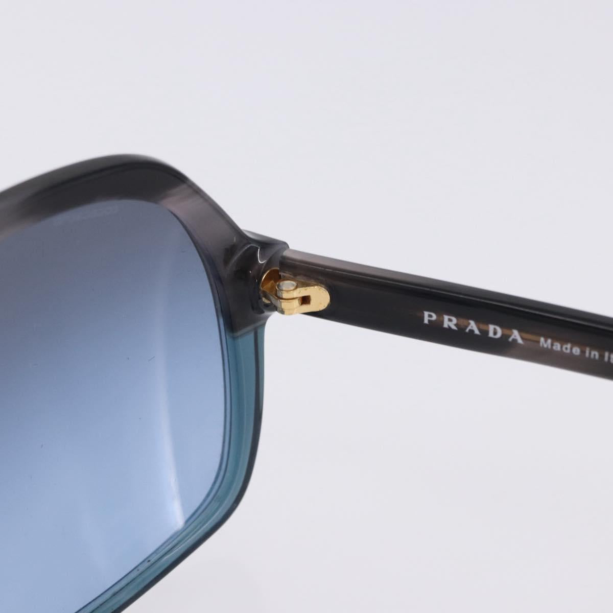 PRADA Sunglasses Plastic Blue Gold Auth 196723