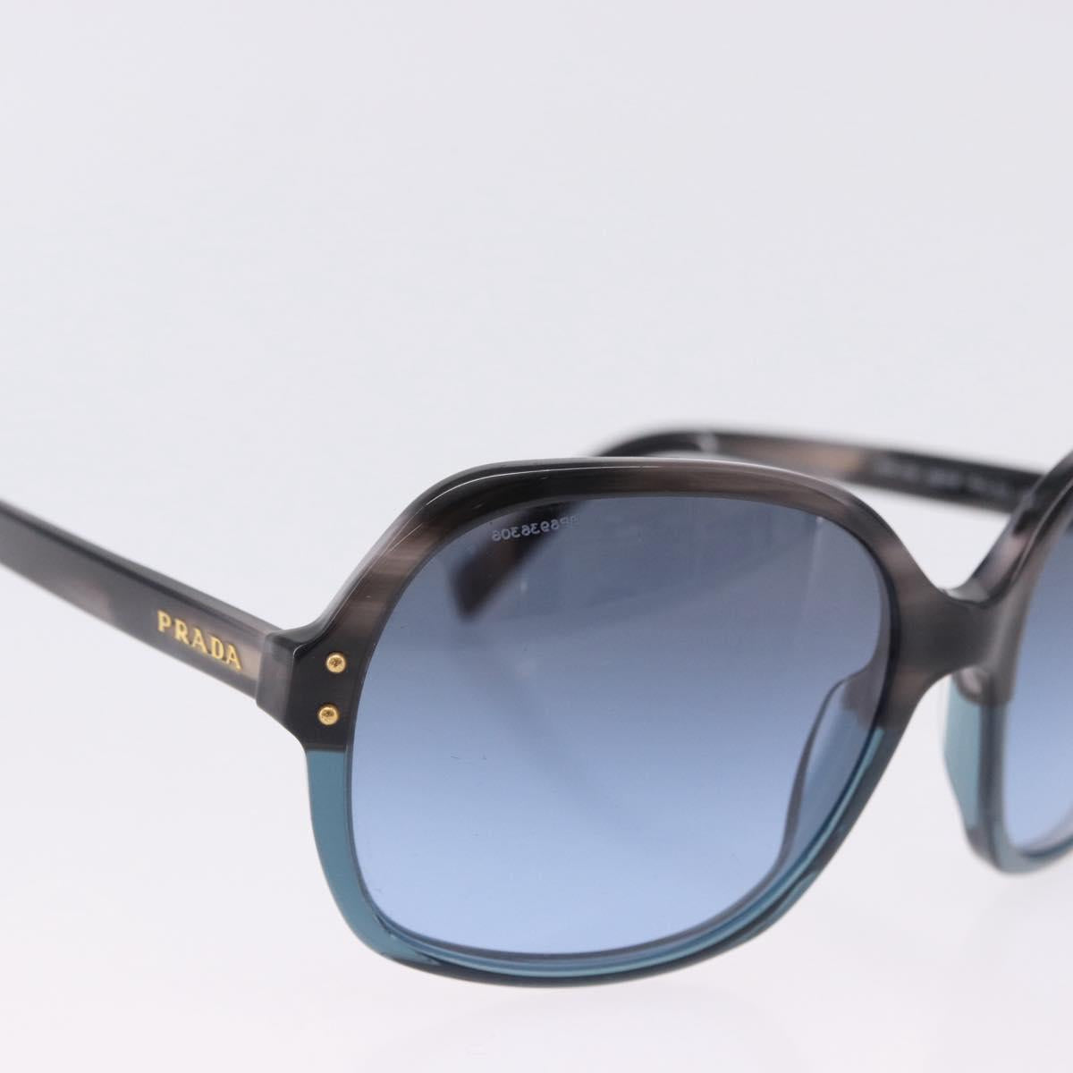 PRADA Sunglasses Plastic Blue Gold Auth 196723