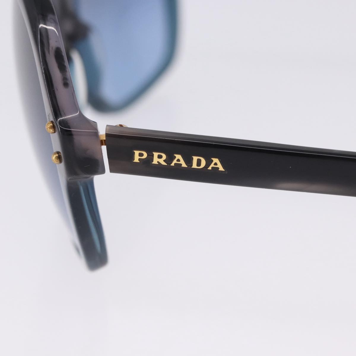 PRADA Sunglasses Plastic Blue Gold Auth 196723