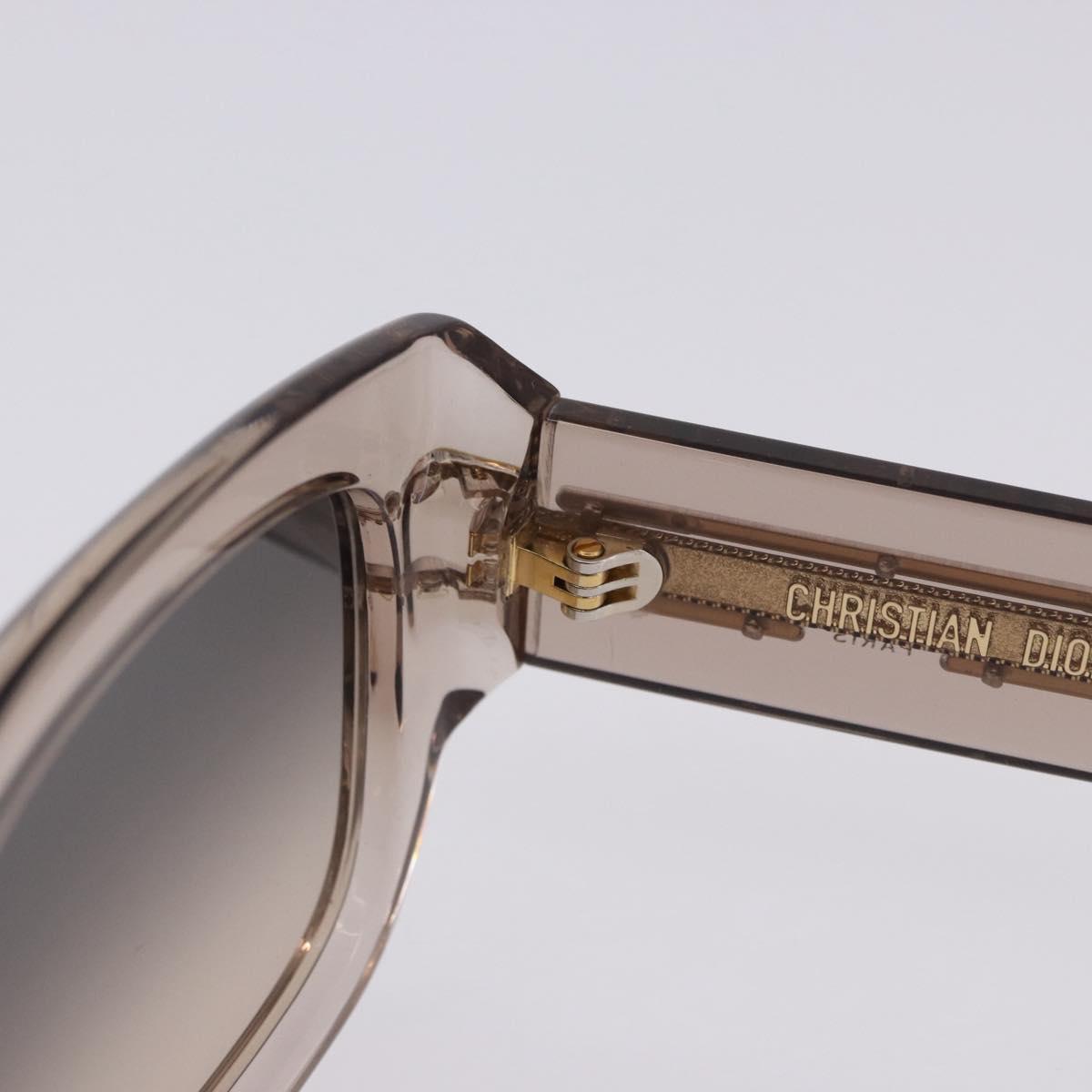 Christian Dior Sunglasses Plastic Brown Gold Auth 196724M