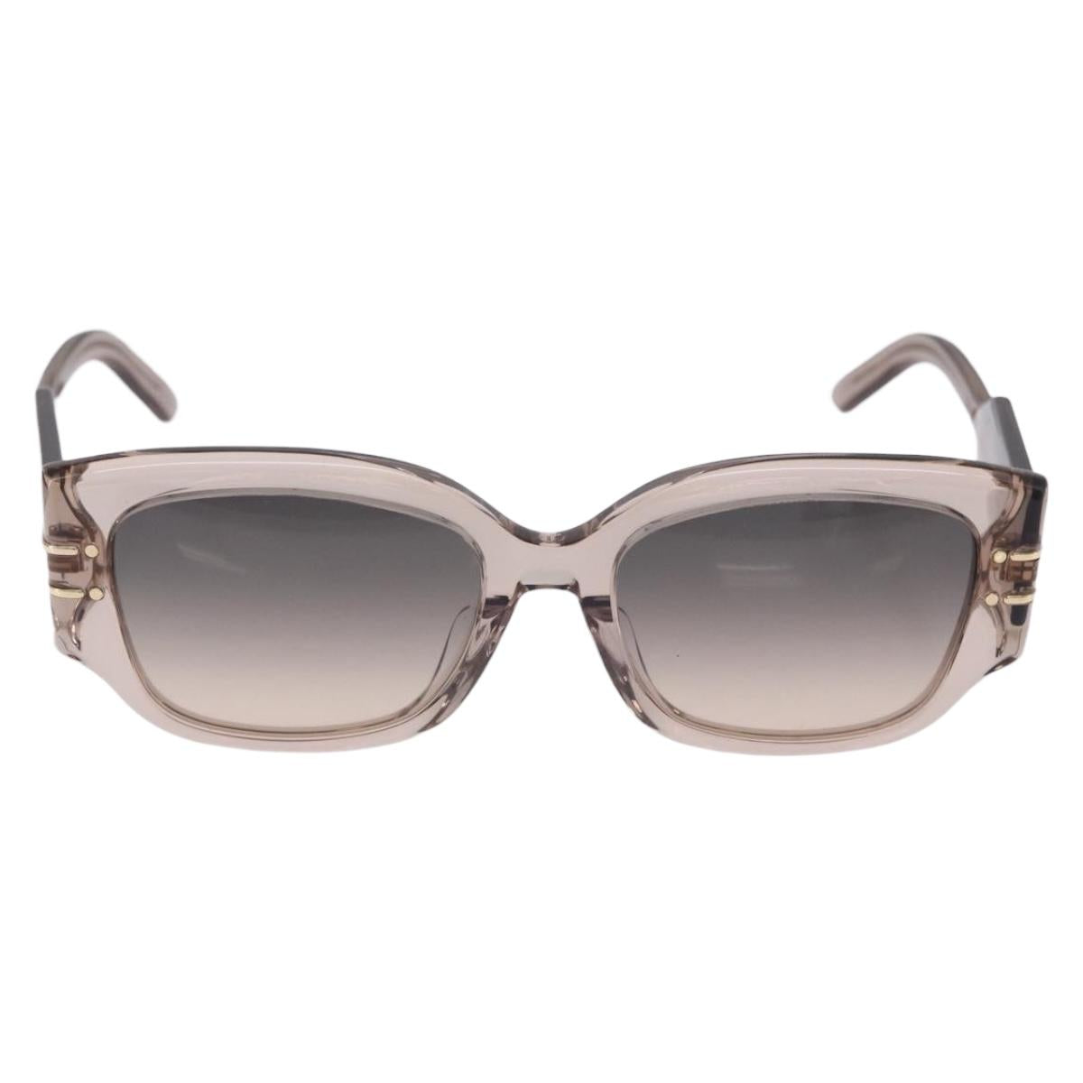 Christian Dior Sunglasses Plastic Brown Gold Auth 196724M