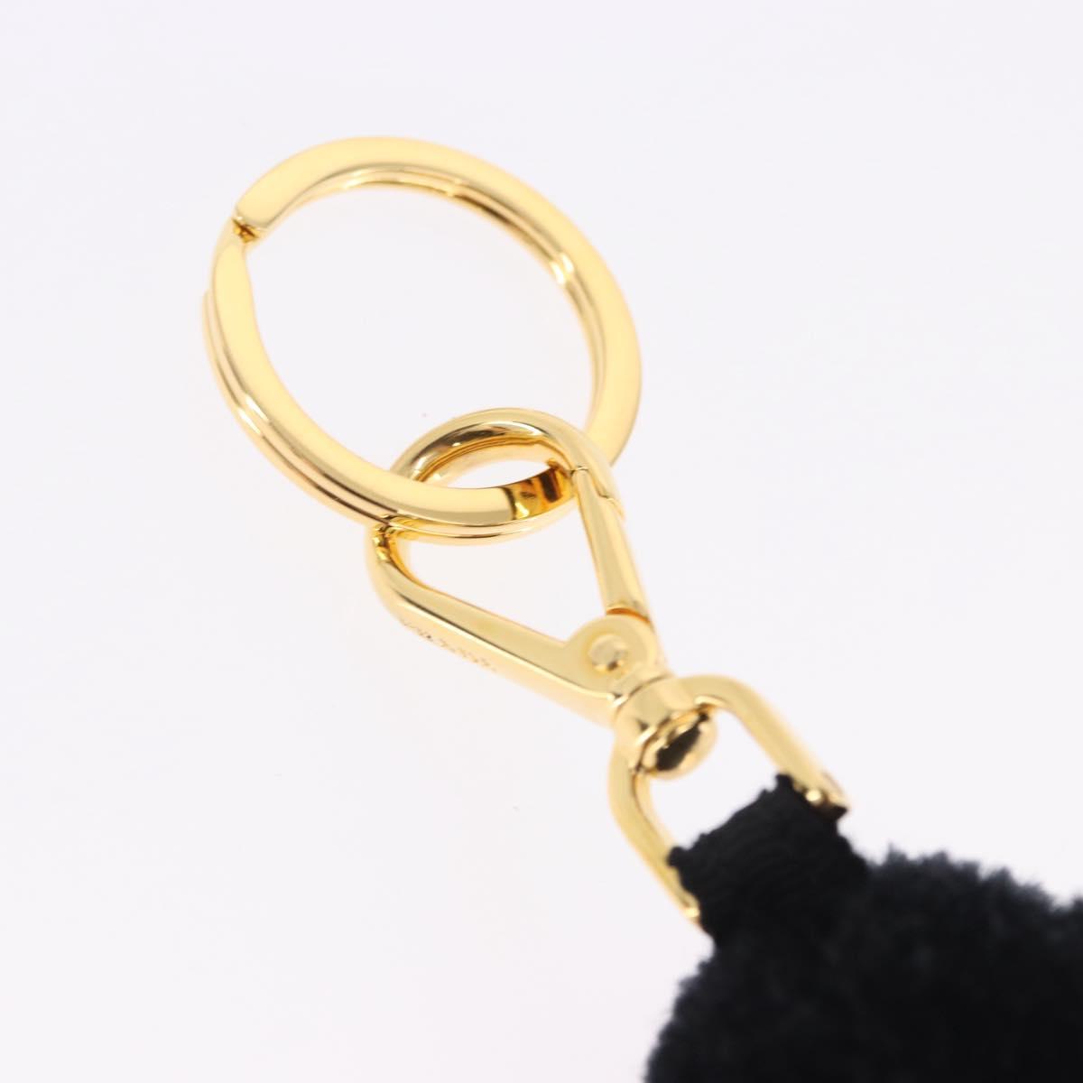 PRADA Gorilla Charm Metal Black Gold Tone Auth 196726M