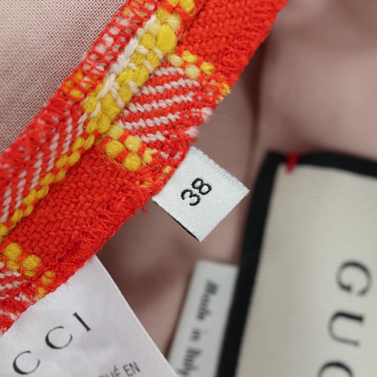 GUCCI Shorts Pants Wool 38 Orange Auth 196741M