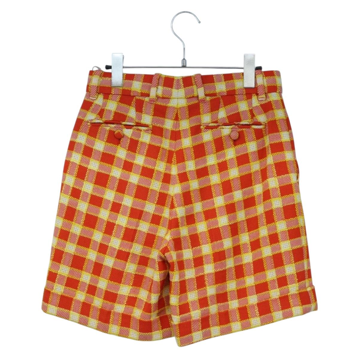 GUCCI Shorts Pants Wool 38 Orange Auth 196741M