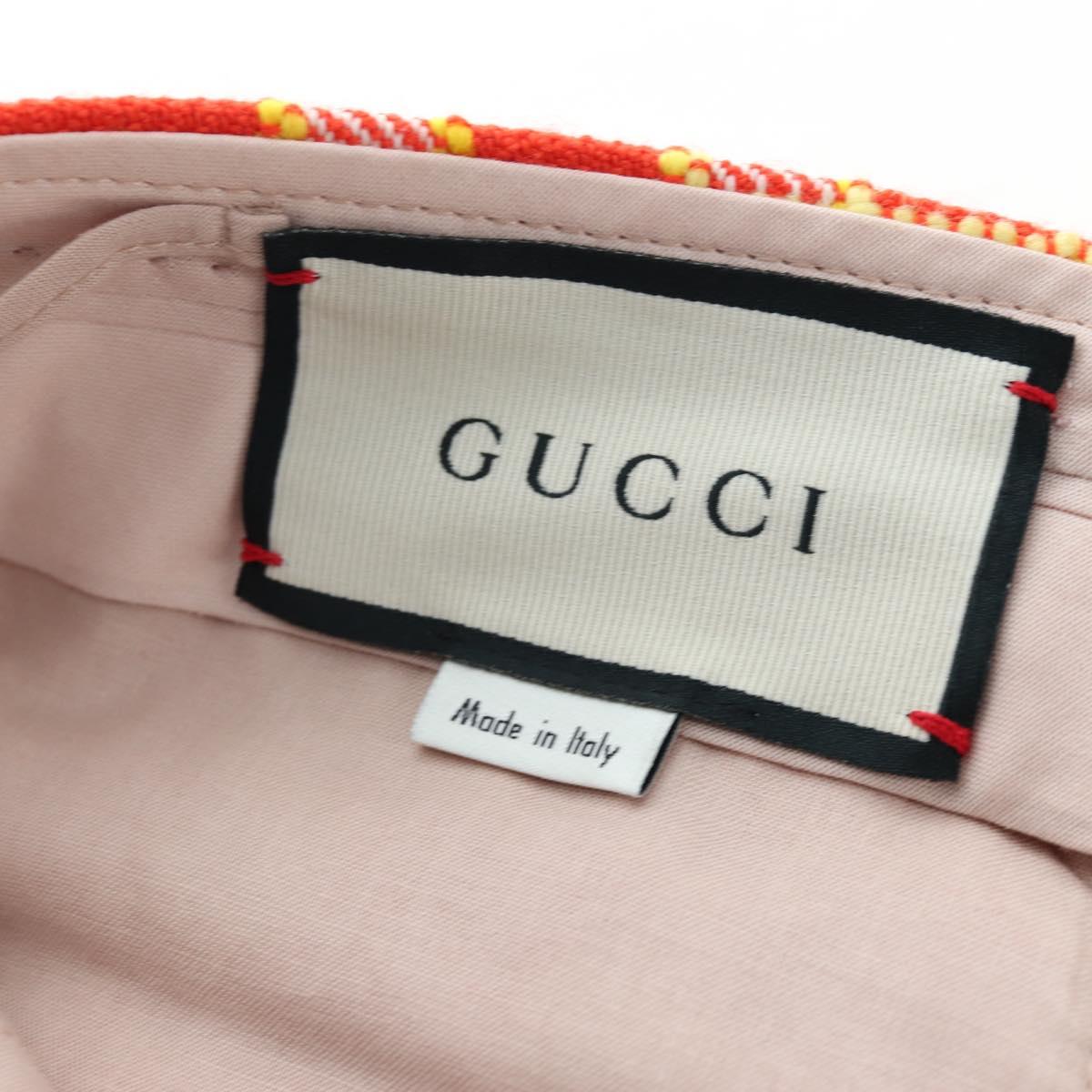 GUCCI Shorts Pants Wool 38 Orange Auth 196741M