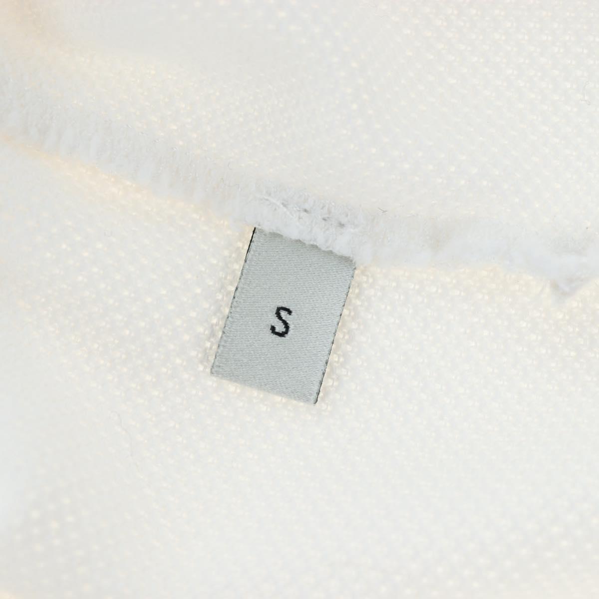 GUCCI Polo Shirt Short-Sleeved T-Shirt Cotton S White Auth 196745M