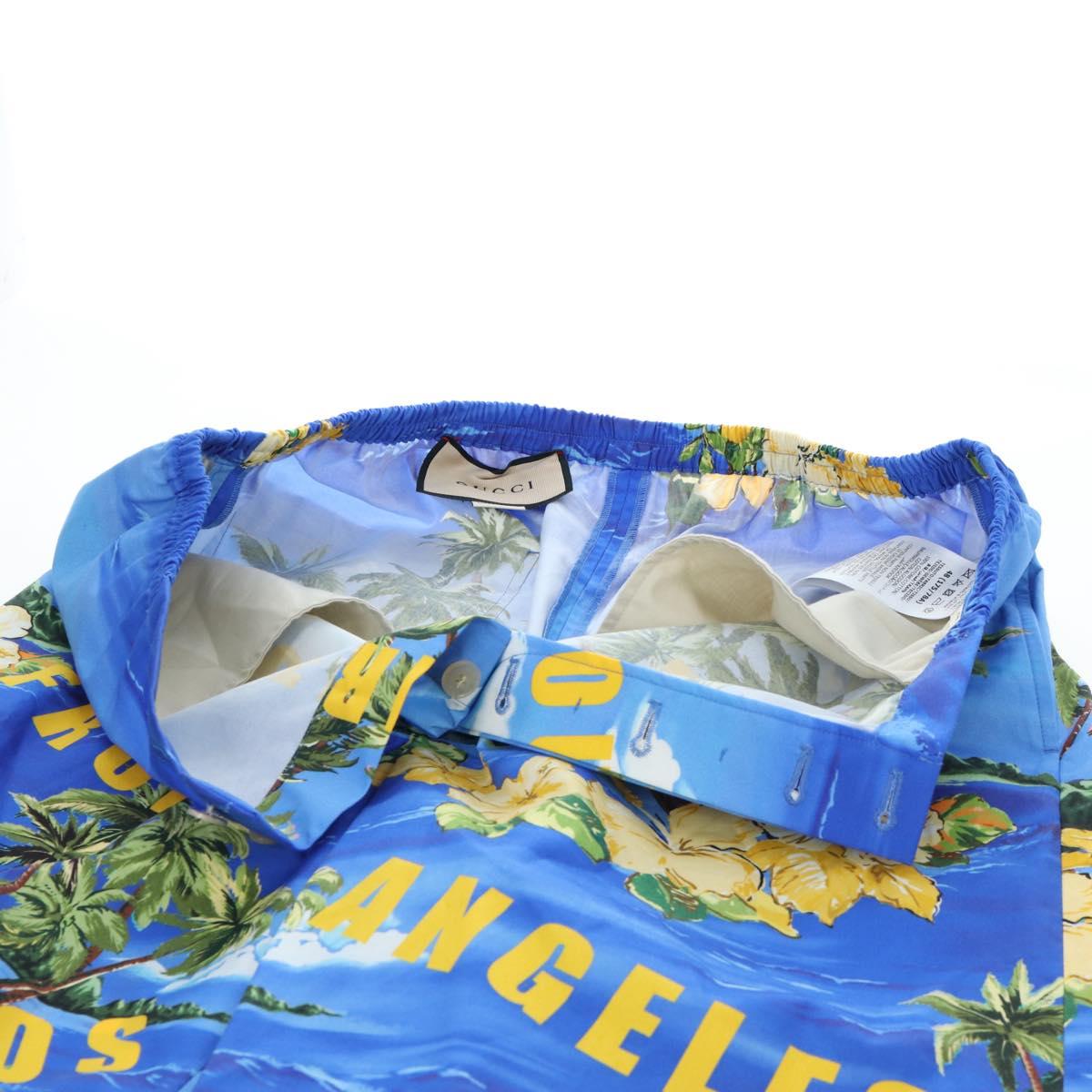 GUCCI Shorts Pants Cotton 48 Blue 672698 Auth 196747M