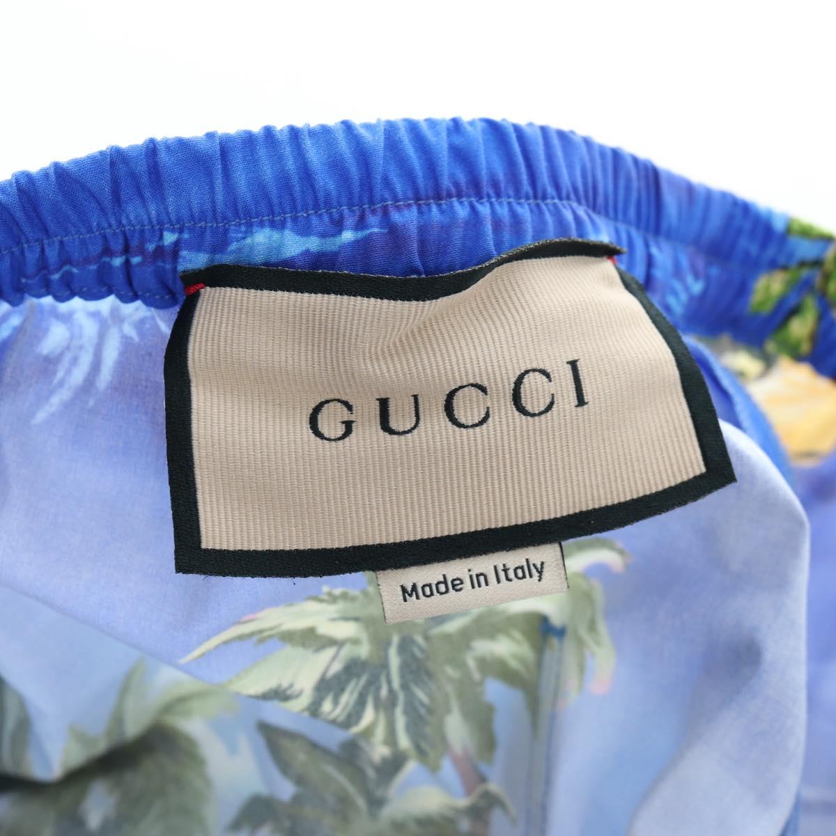 GUCCI Shorts Pants Cotton 48 Blue 672698 Auth 196747M