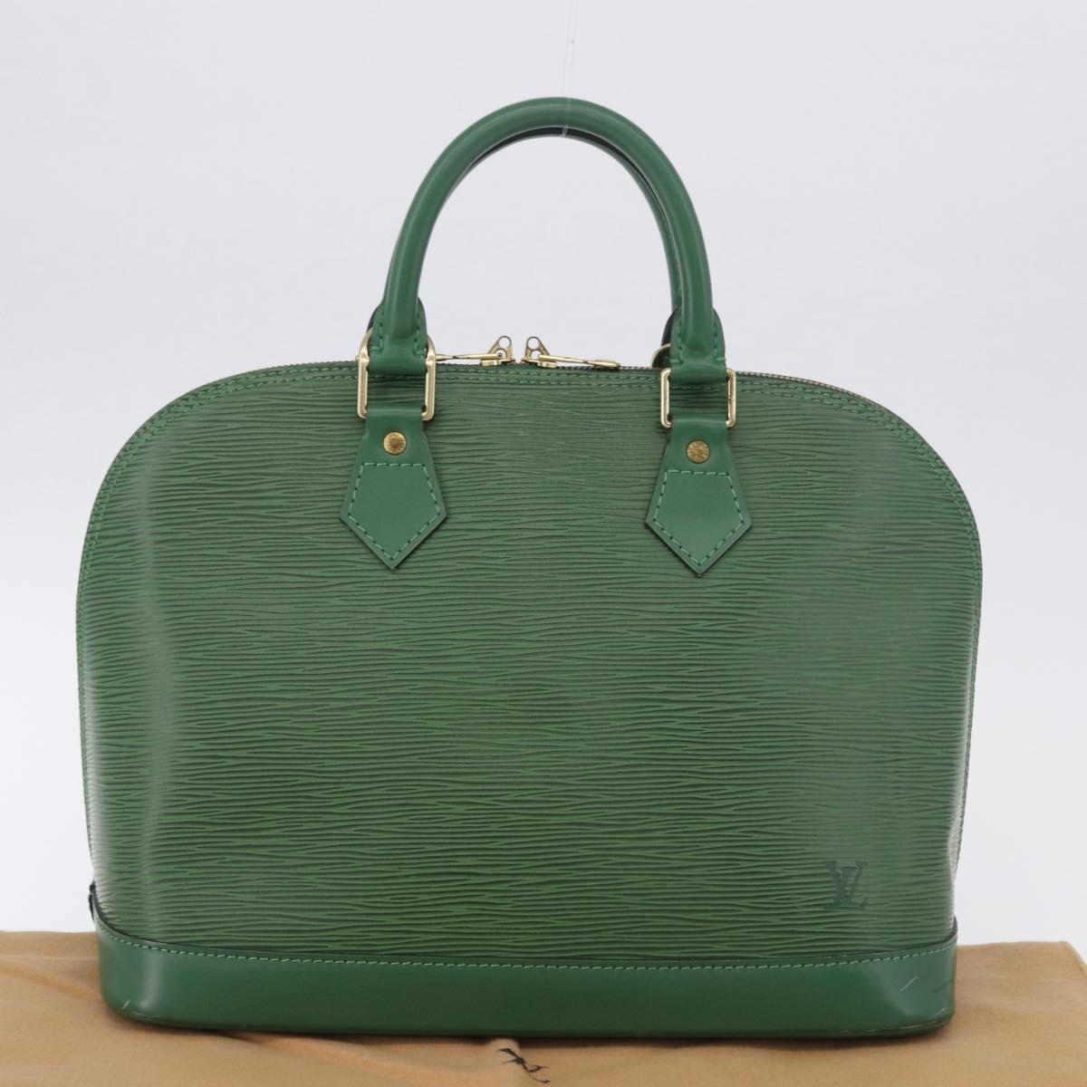 LOUIS VUITTON Epi Alma Hand Bag Borneo Green M52144 LV Auth 196763V