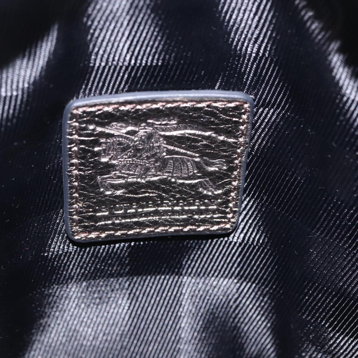 BURBERRY Nova Check Hand Bag Canvas Gray Auth 196772V