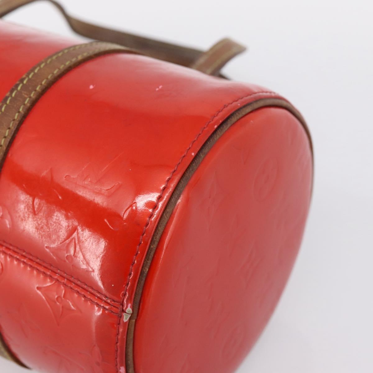 LOUIS VUITTON Monogram Vernis Bedford Hand Bag Red M91986 LV Auth 196779