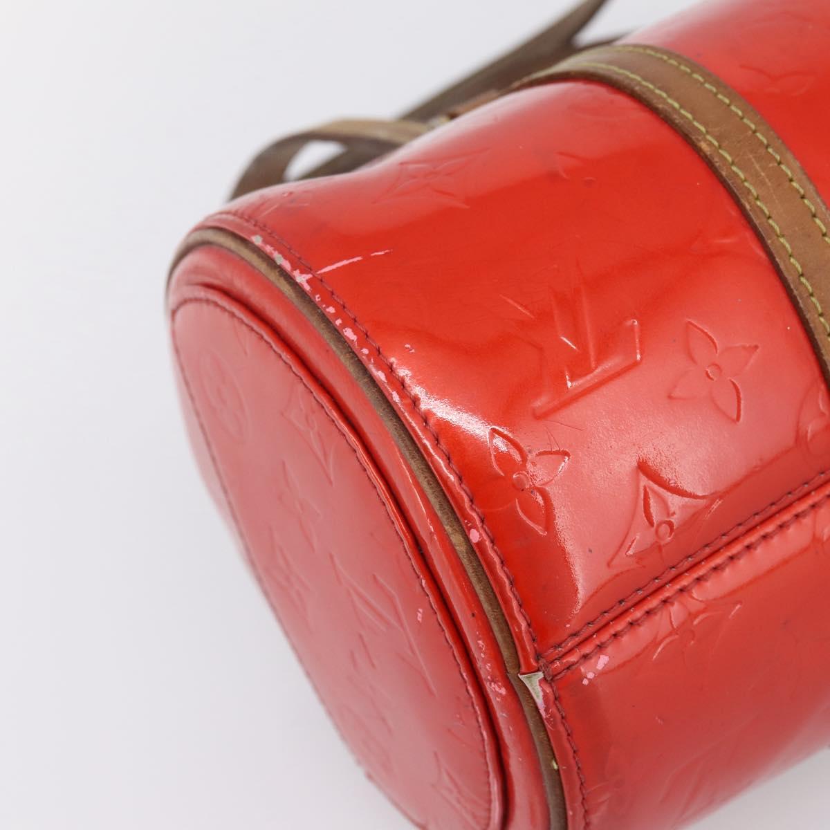 LOUIS VUITTON Monogram Vernis Bedford Hand Bag Red M91986 LV Auth 196779
