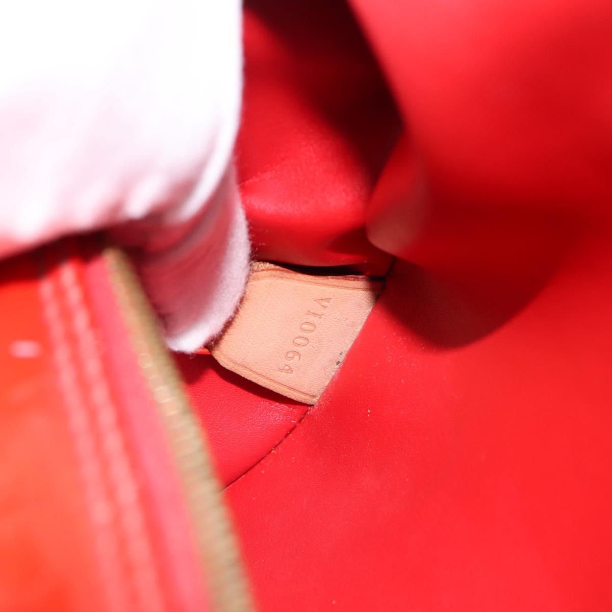 LOUIS VUITTON Monogram Vernis Bedford Hand Bag Red M91986 LV Auth 196779