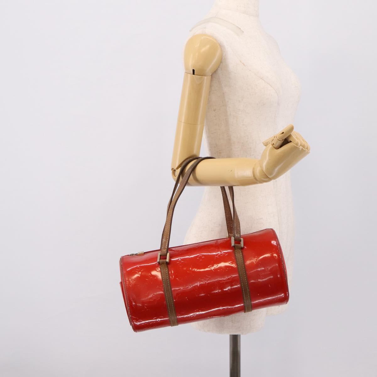 LOUIS VUITTON Monogram Vernis Bedford Hand Bag Red M91986 LV Auth 196779