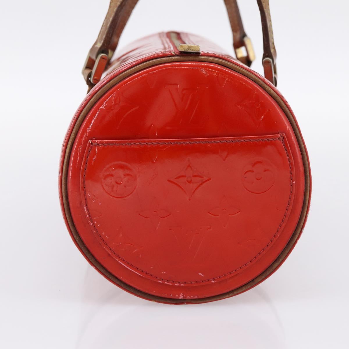 LOUIS VUITTON Monogram Vernis Bedford Hand Bag Red M91986 LV Auth 196779