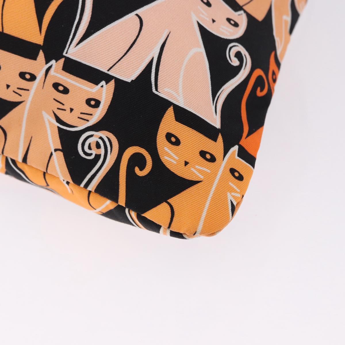 Miu Miu Purse Pouch Nylon Orange Auth 196784V