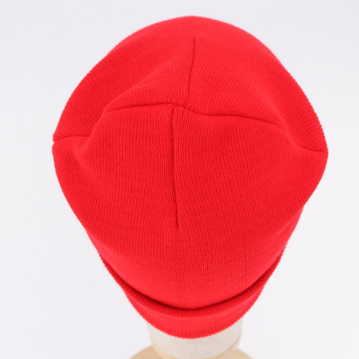 Chrome Hearts Knitted Fabrics Cap Wool Red Auth 196785M