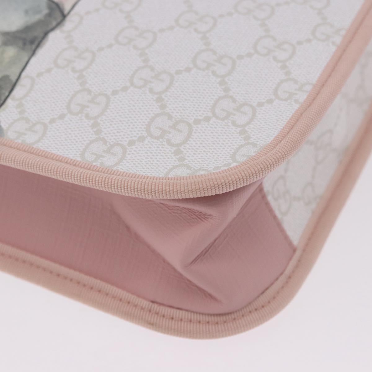 GUCCI GG Supreme Children Tote Bag PVC White 605831 Auth 196787M