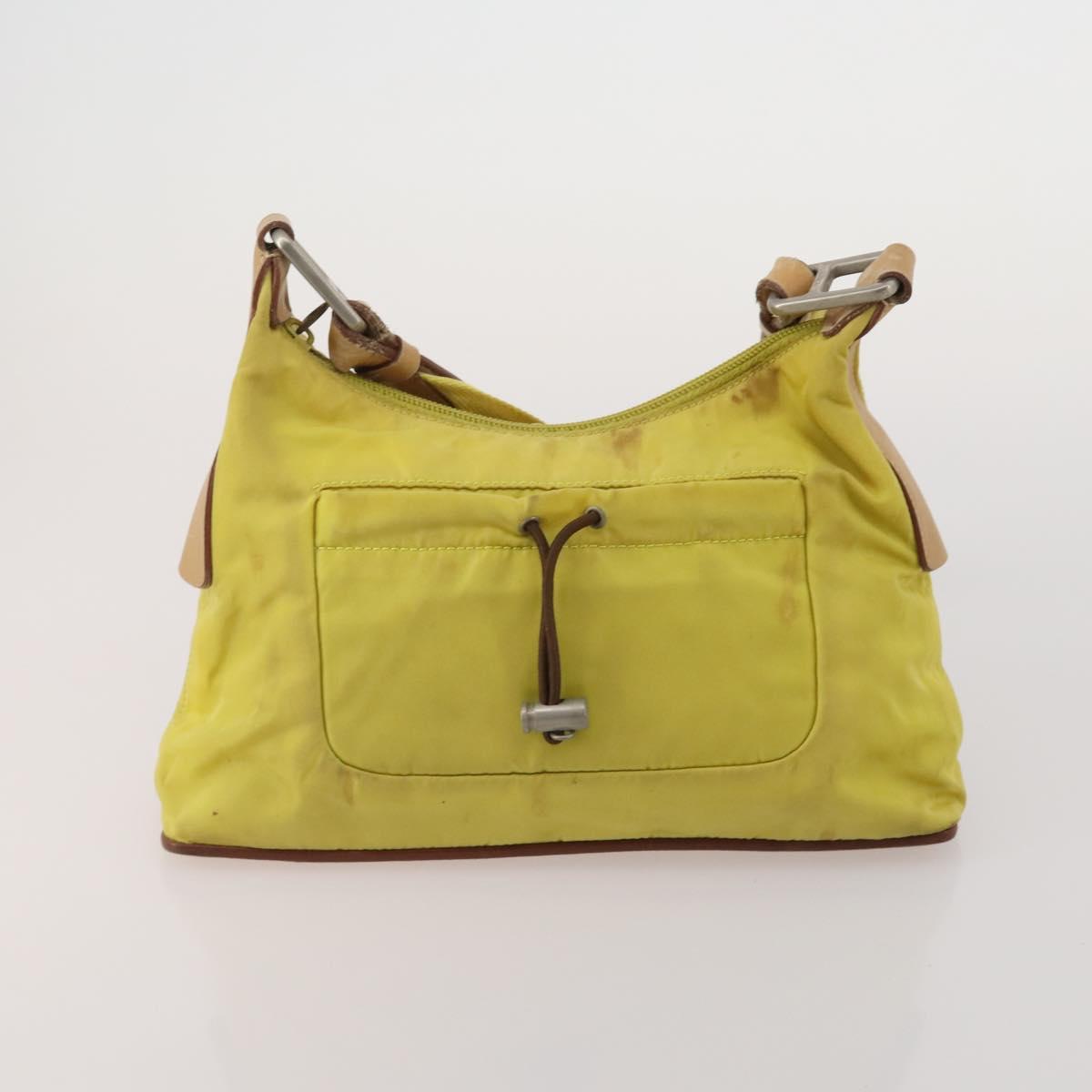 PRADA Hand Bag Nylon 3 Set Yellow Purple black Auth 196792