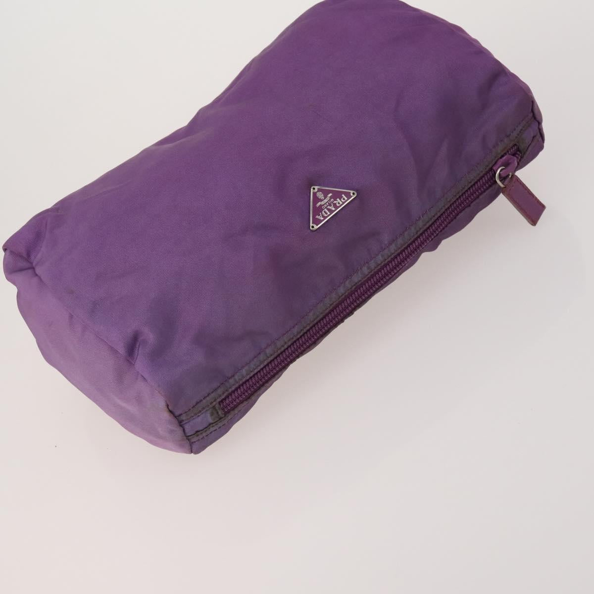 PRADA Hand Bag Nylon 3 Set Yellow Purple black Auth 196792